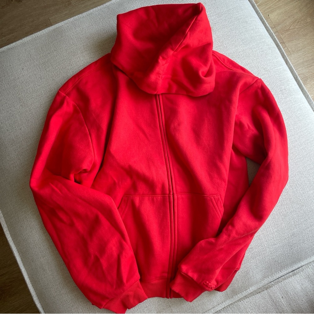Skims Ruby Red zip up